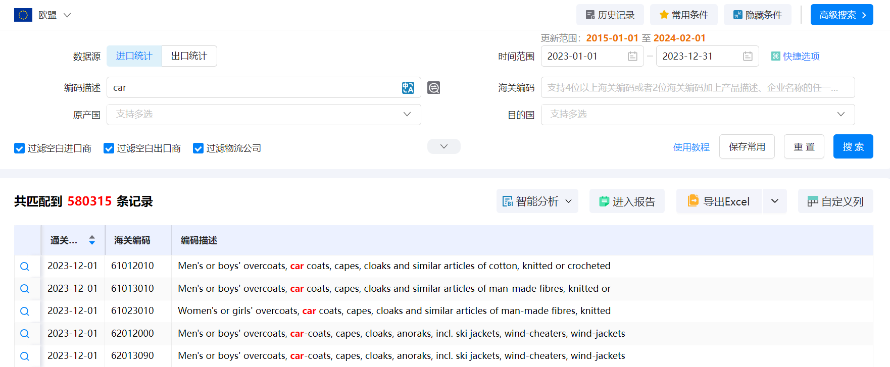 欧盟海关数据,海关数据,欧盟贸易统计数据 欧盟海关数据,海关数据,欧盟贸易统计数据